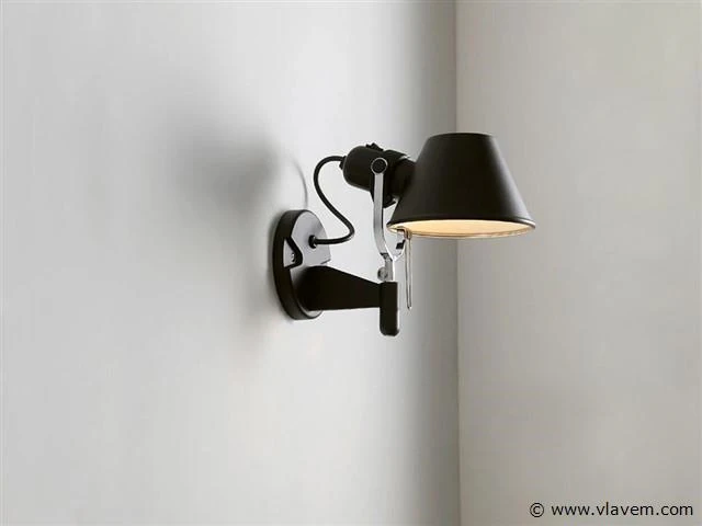 2 x iluce wand lampen, zwart - afbeelding 1 van  5