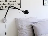 2 x iluce wandlamp lang zwart - afbeelding 2 van  5