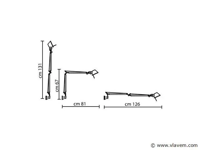 2 x iluce wandlamp lang zwart - afbeelding 5 van  5