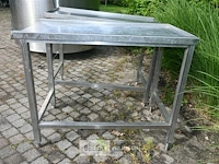 2 x inox aanvoertafel voor afwasmachine - afbeelding 2 van  5