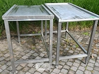 2 x inox aanvoertafel voor afwasmachine - afbeelding 4 van  5