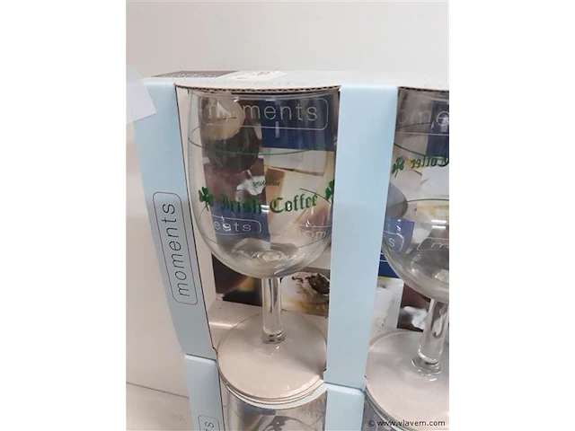 2 x irish coffee glas op voet 3 stuks - afbeelding 2 van  2