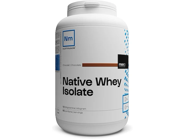 2 x isolaat van natieve whey (chocolade) - afbeelding 1 van  2