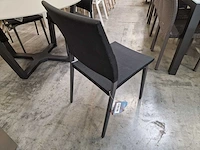 2 x jati-kebon alu stapelstoel orbey zwart - alu frame zwart - afbeelding 2 van  4