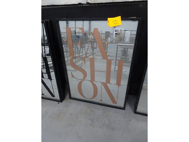 2 x kader met spiegel - afbeelding 1 van  1