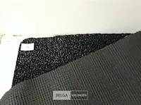 2 x katoenen droogloop deurmat 50x80 cm zwart - afbeelding 3 van  3
