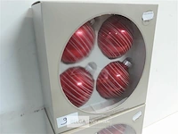 2 x kerstballen glas 4 stuks rood - afbeelding 3 van  3