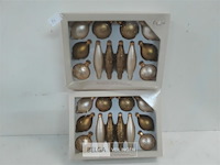 2 x kerstballen glas mix 12 stuks - afbeelding 1 van  3