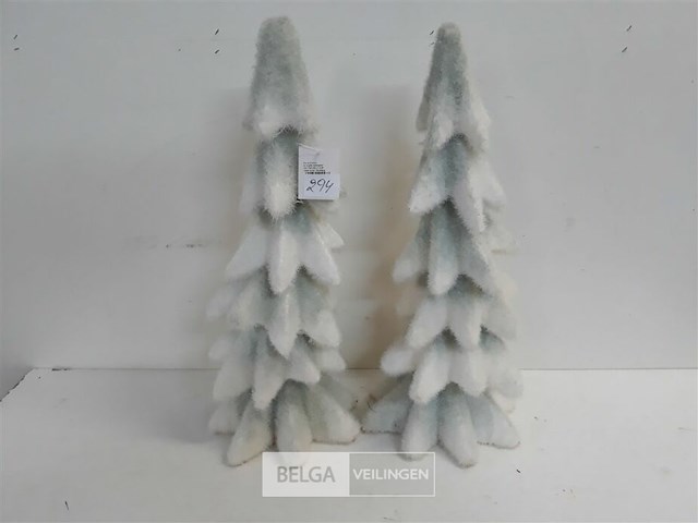2 x kerstboom frosthair 46 cm - afbeelding 2 van  3