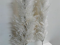 2 x kerstboom op voet wit 70 cm - afbeelding 3 van  3