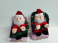 2 x kerstman danst en zingt 30 cm - afbeelding 2 van  3