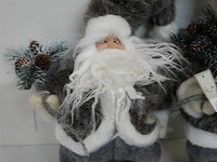 2 x kerstman zachte haren 40 cm - afbeelding 3 van  3