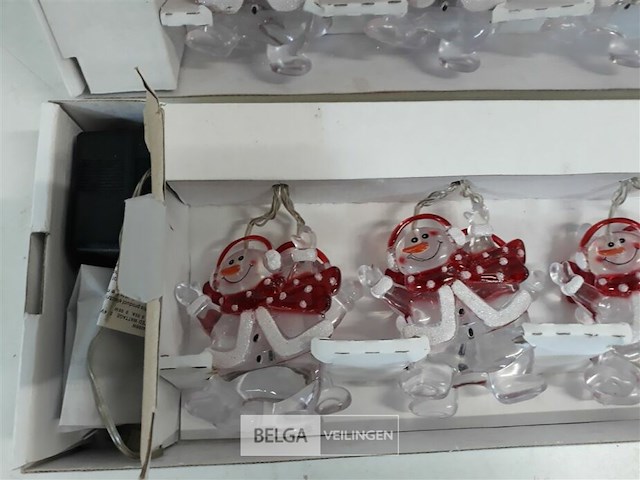 2 x kerstverlichting led sneeuwmannen - afbeelding 3 van  3