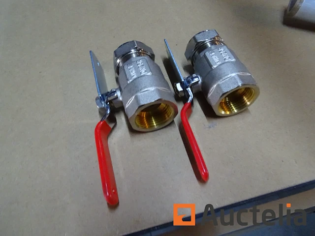 2 x kiwa dn25r afsluiters - afbeelding 1 van  4