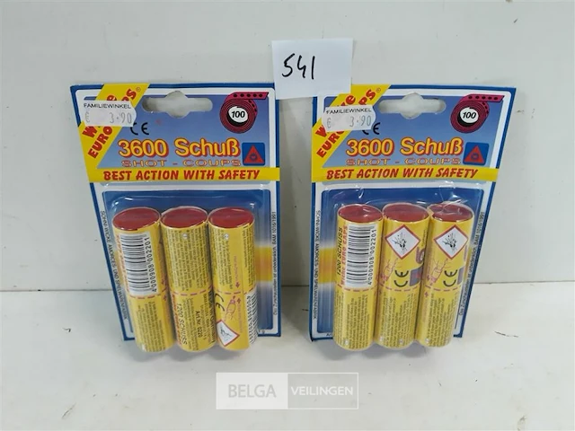 2 x klappers voor speelgoedgeweer op rol 100 knallen (3600) - afbeelding 1 van  3
