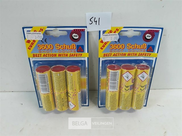 2 x klappers voor speelgoedgeweer op rol 100 knallen (3600) - afbeelding 2 van  3