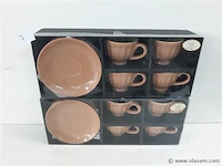2 x koffie tas in set 8 delig