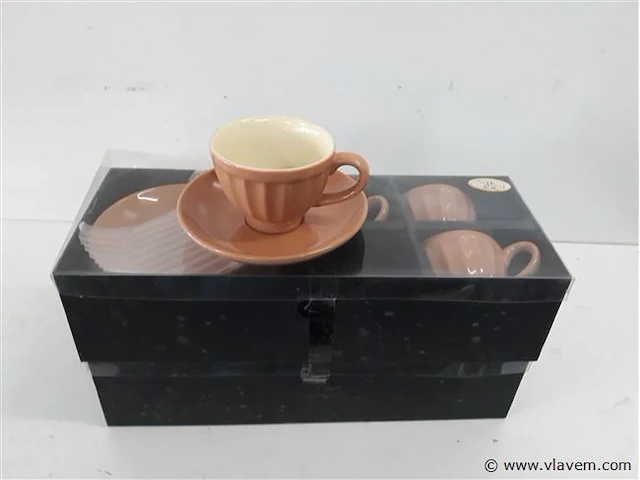 2 x koffie tas in set 8 delig - afbeelding 2 van  2