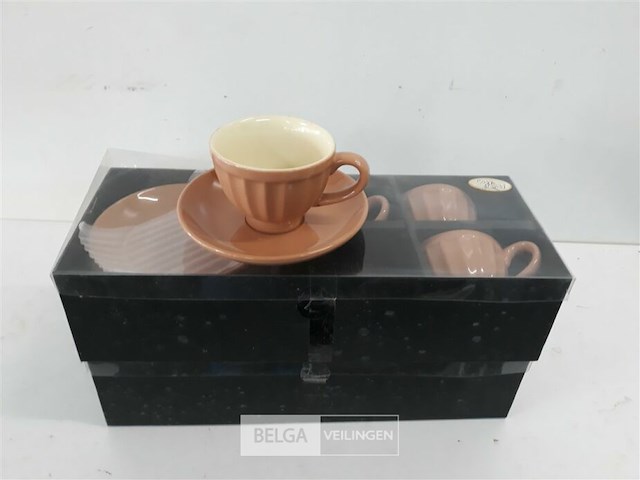 2 x koffie tas in set 8 delig - afbeelding 3 van  3