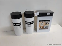2 x koffiepad houder + 1 x aroma koffie box 1,25 l - afbeelding 1 van  2