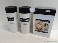 2 x koffiepad houder + 1 x aroma koffie box 1,25 l - afbeelding 2 van  2