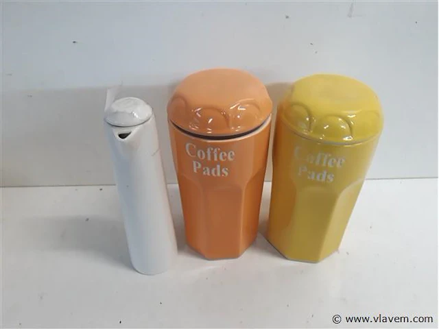 2 x koffiepad houder rond + 1 x melkflesje - afbeelding 2 van  2