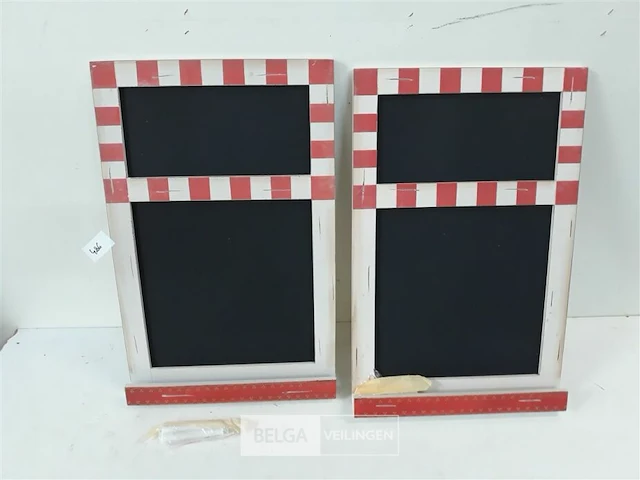 2 x krijtbord old look - afbeelding 1 van  3