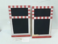 2 x krijtbord old look - afbeelding 1 van  3