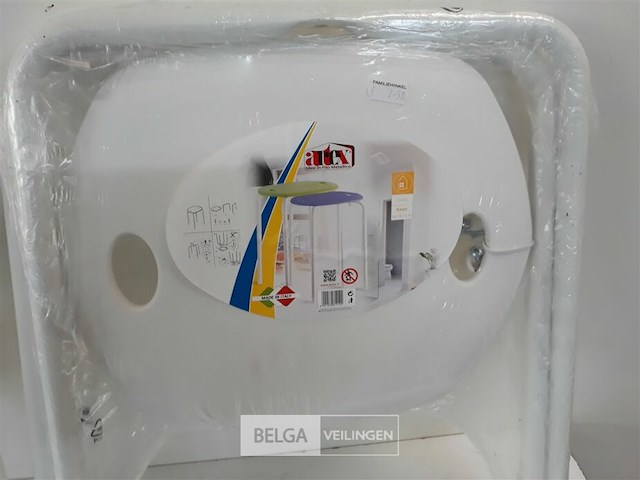 2 x kruk pvc zit met metalen pootjes - afbeelding 3 van  3