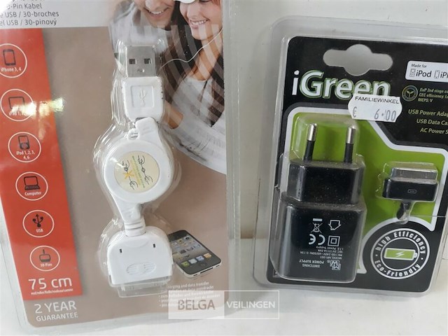 2 x lader voor iphone - afbeelding 3 van  3