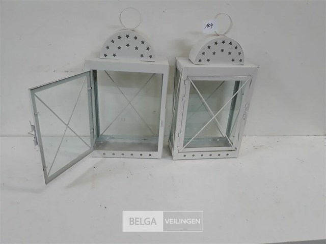 2 x lantaarnhuisje voor stompkaars - afbeelding 2 van  3