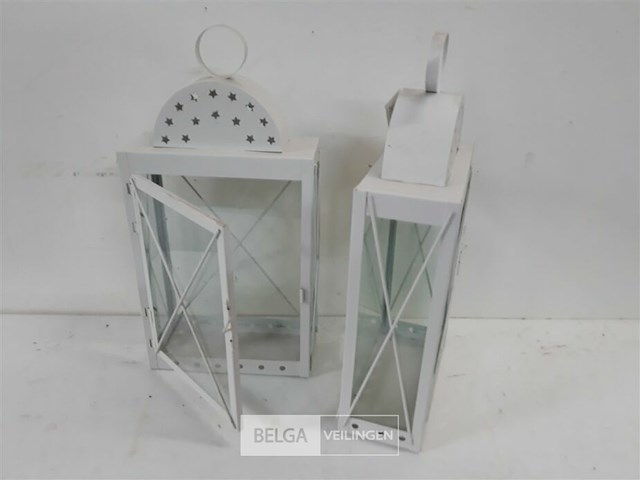 2 x lantaarnhuisje voor stompkaars - afbeelding 3 van  3