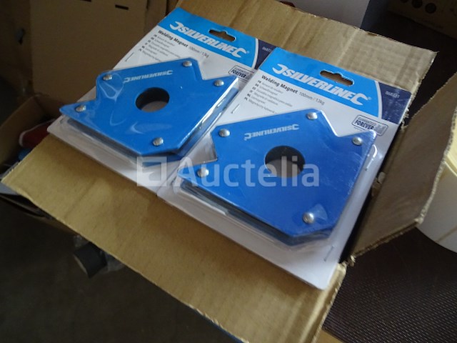 2 x lasmagneten 100 mm, 13 kg silverline - afbeelding 3 van  3