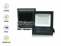 2 x led breedstraler 100w - waterdicht ip66 - 6500k koud wit - afbeelding 3 van  4