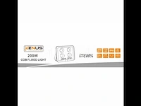 2 x led breedstraler 200w - 6500k koud wit - afbeelding 3 van  5