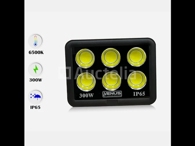 2 x led breedstraler 300w - 6500k koud wit - afbeelding 5 van  5