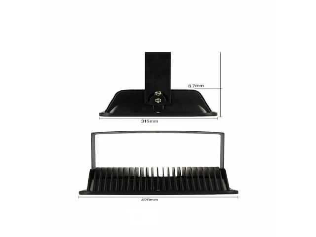2 x led breedstraler 300w - 6500k koud wit - afbeelding 4 van  6