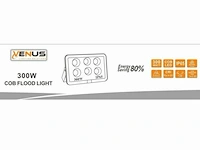2 x led breedstraler 300w - 6500k koud wit - afbeelding 6 van  6
