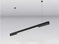 2 x led lineaire 35w pendellamp zwart - afbeelding 2 van  5