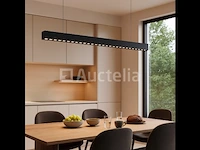 2 x led lineaire hanglamp – 35w – 120cm – zwart – geïntegreerde led – montagekit inbegrepen - afbeelding 2 van  6