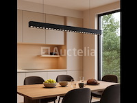 2 x led lineaire hanglamp – 35w – 120cm – zwart – ingebouwde led – inclusief montageset - afbeelding 3 van  6