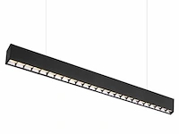 2 x led lineaire hanglamp – 35w – 120cm – zwart – ingebouwde led – inclusief montageset - afbeelding 4 van  6