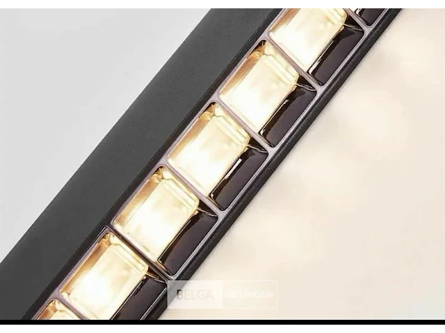 2 x led lineaire hanglamp – 35w – 120cm – zwart – ingebouwde led – inclusief montageset - afbeelding 4 van  7