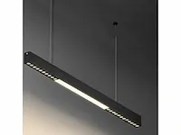 2 x led lineaire hanglamp zwart - 35w led