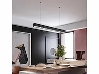 2 x led lineaire hanglamp zwart - 35w led
