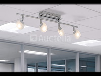 2 x led plafondspot – hl7164l – 5w – 4000k – neutraal wit – zilver - afbeelding 2 van  4