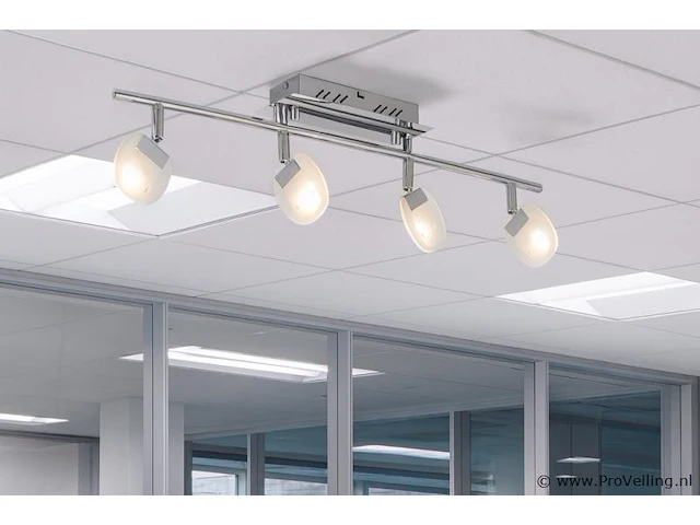 2 x led plafondspot – hl7164l – 5w – 4000k – neutraal wit – zilver - afbeelding 2 van  4