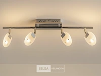 2 x led plafondspot – hl7164l – 5w – 4000k – neutraal wit – zilver - afbeelding 1 van  5