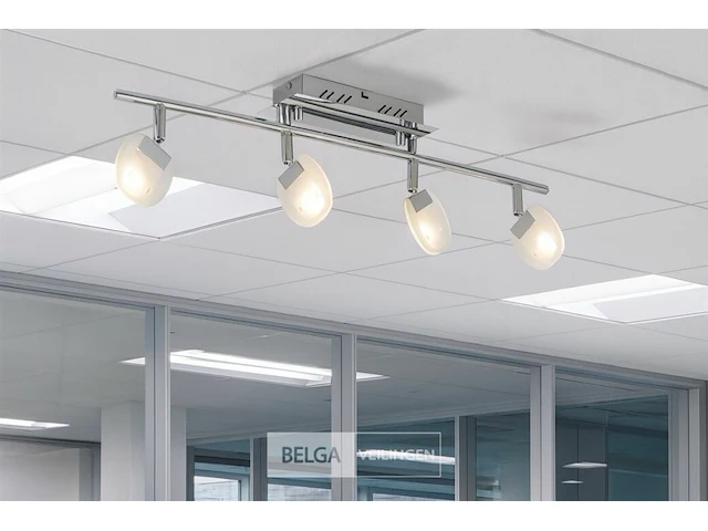 2 x led plafondspot – hl7164l – 5w – 4000k – neutraal wit – zilver - afbeelding 3 van  5