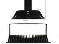 2 x led schijnwerper 200w – 6500k koud wit – ip65 waterdicht – 20.000 lm – cob – buiten/binnen - afbeelding 5 van  6